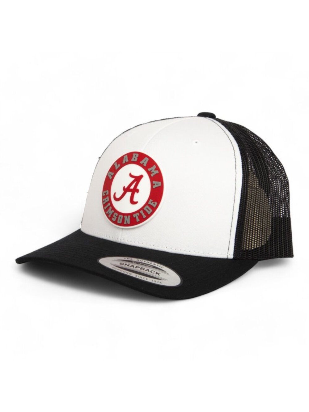 Alabama Crimson Tide YP Snapback Hat- Black/ White/ Black
